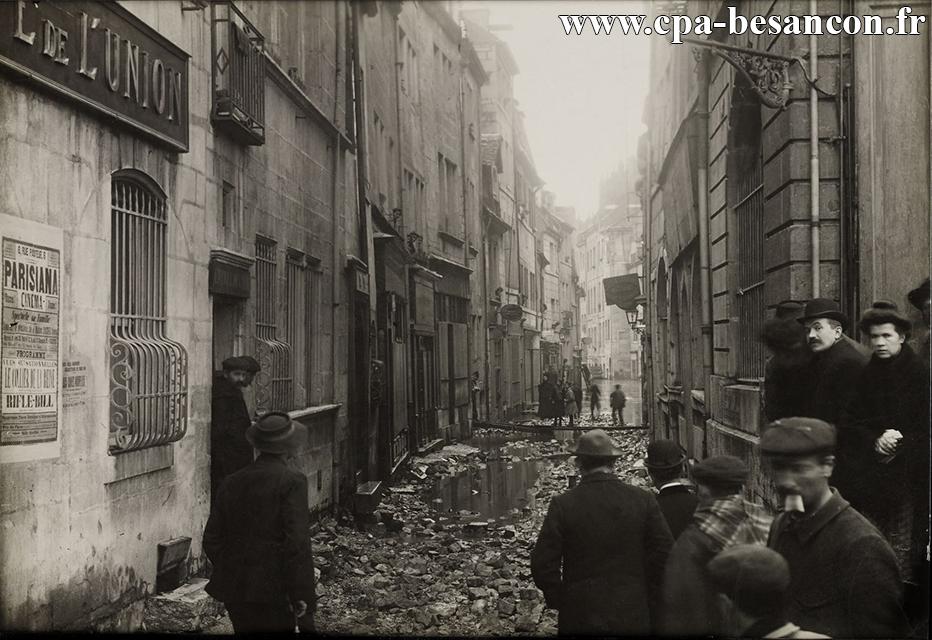 Besançon - Les Inondations de Janvier 1910 - Rue Claude Pouillet